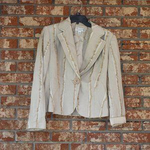 Lena Gabrielle New York Beige Blazer